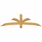 Ekena Millwork Davenport Rough Sawn Timber Gable Bracket, Western Red Cedar, 72"W x 21"H x 2"D x 4"F, 7/12 Pitch GBW072X21X0204DAV00RWR - alternate 1